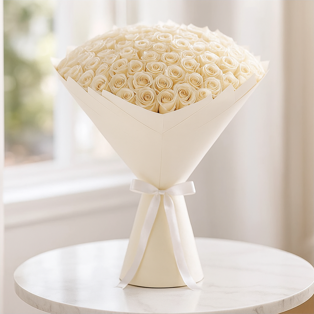 White Rose Bouquet