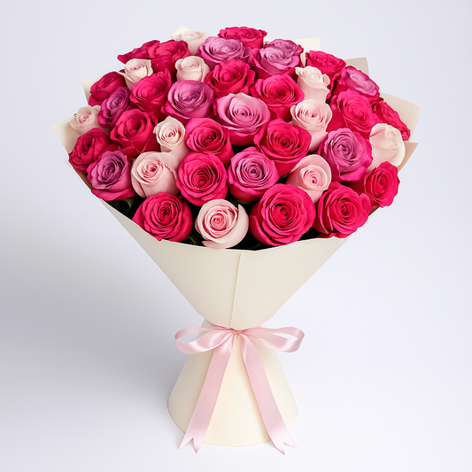 Premium Blush Rose Bouquet
