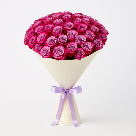 Premium Purple Rose Bouquet