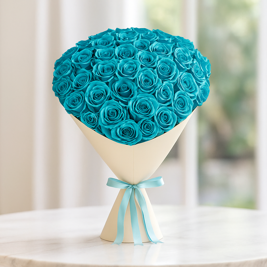 Premium Tiffany Blue Rose Bouquet