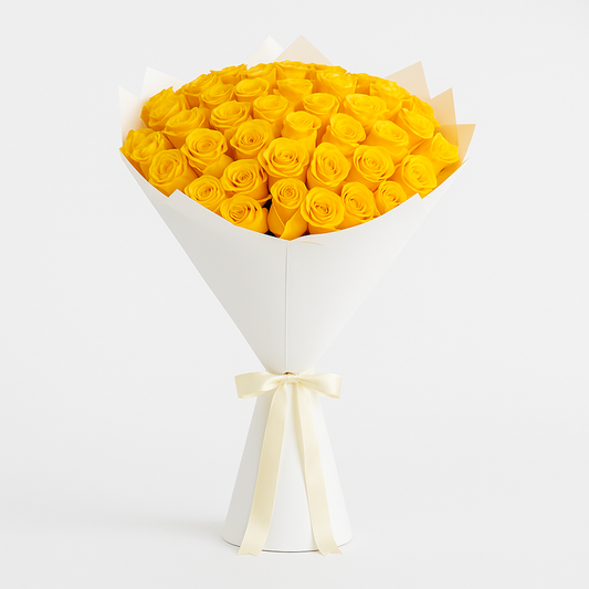 Premium Yellow Roses Bouquet