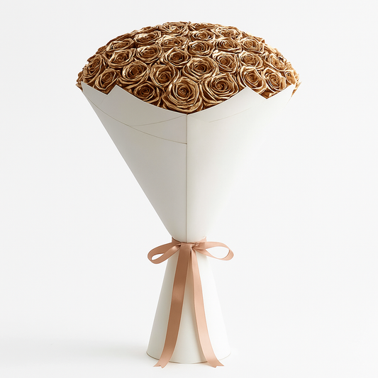 Premium Gold Rose Bouquet