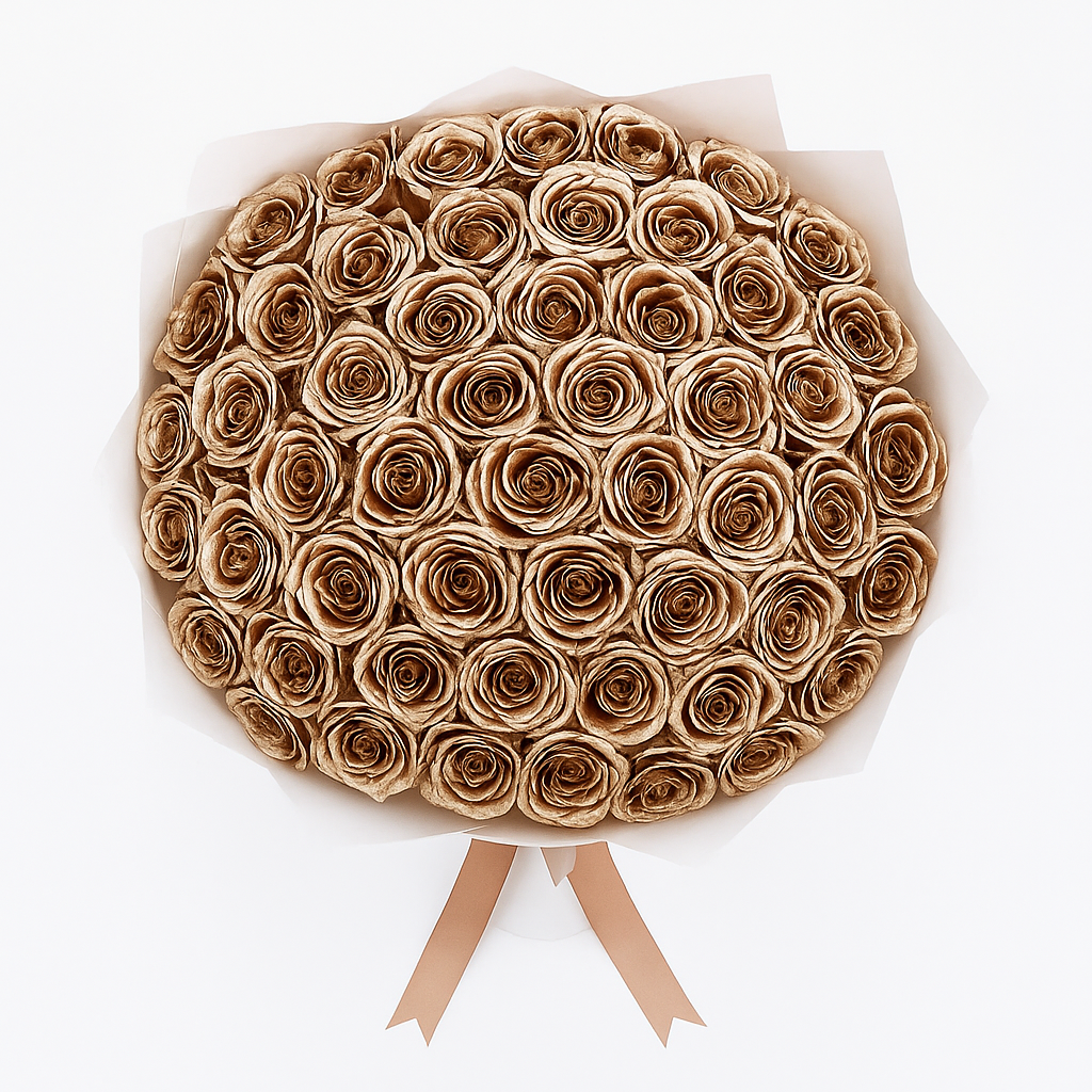 Premium Gold Rose Bouquet