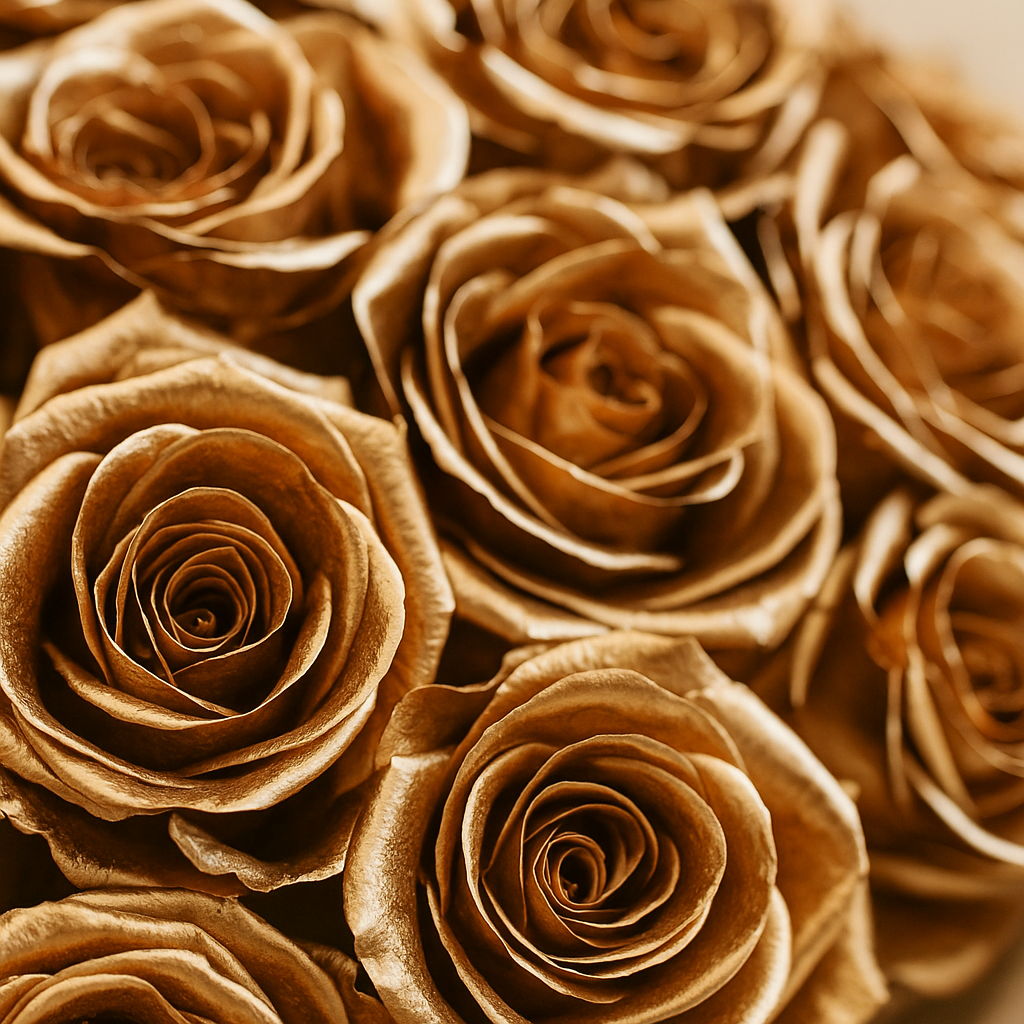 Premium Gold Rose Bouquet