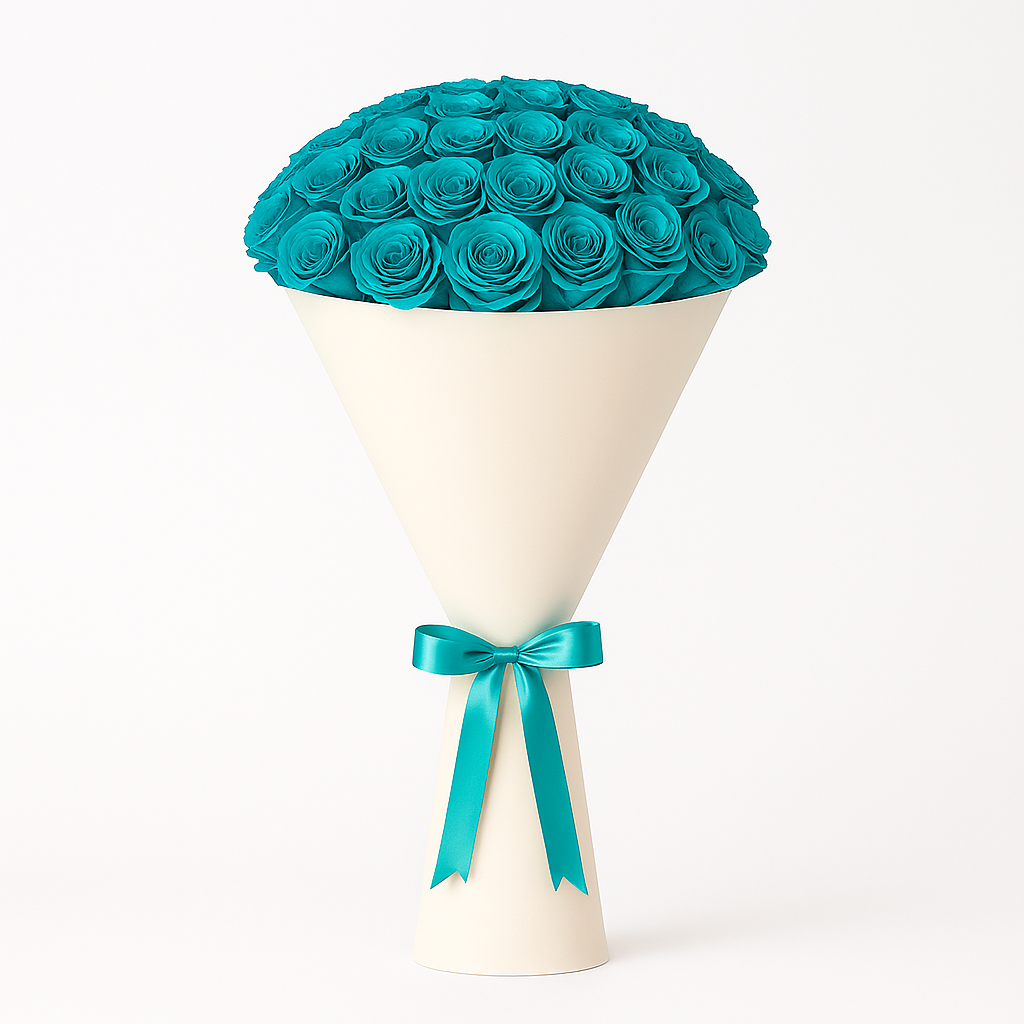 Tiffany Blue Rose Bouquet