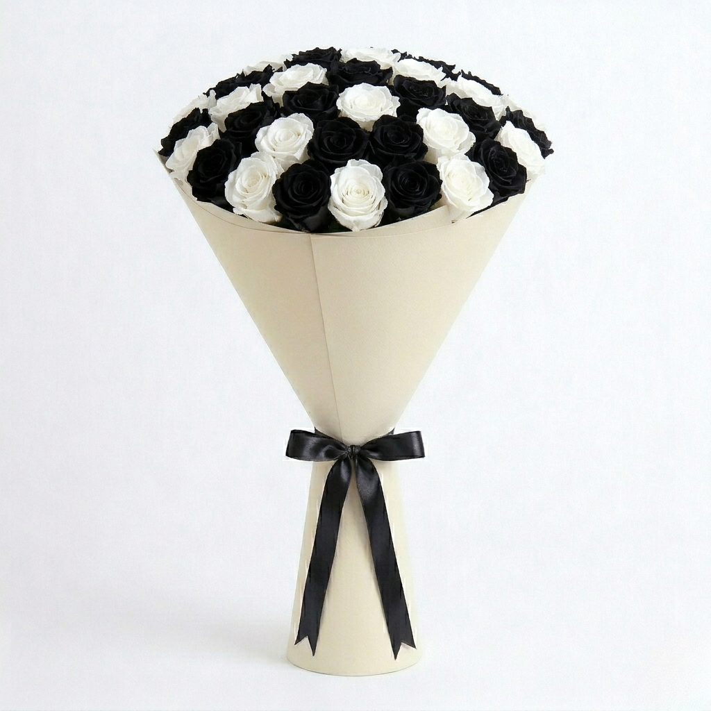 Black Rose Bouquet