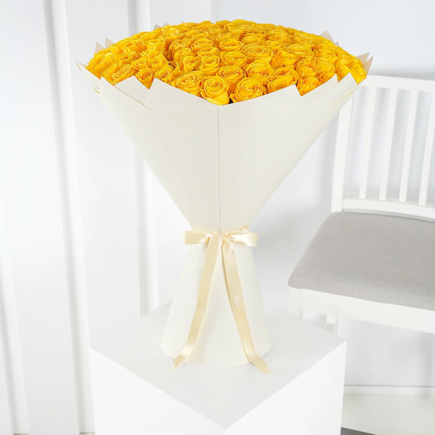 Premium Yellow Roses Bouquet