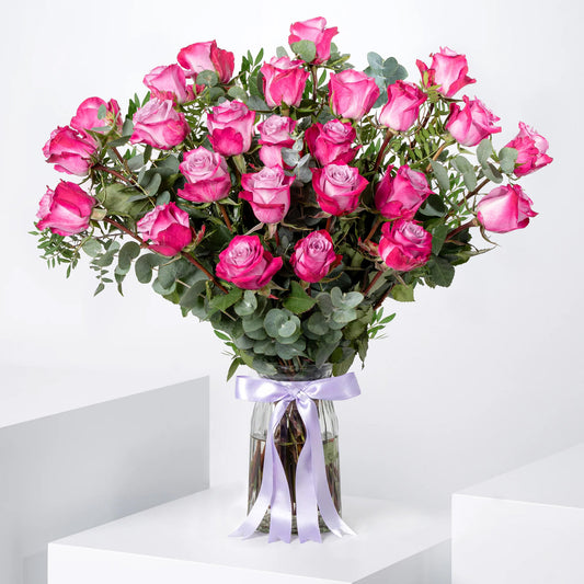 25 Purple Roses