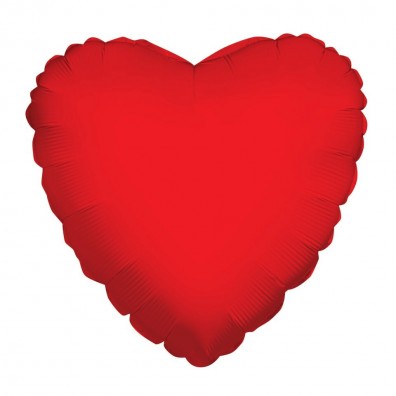 Red Heart Foil Balloon