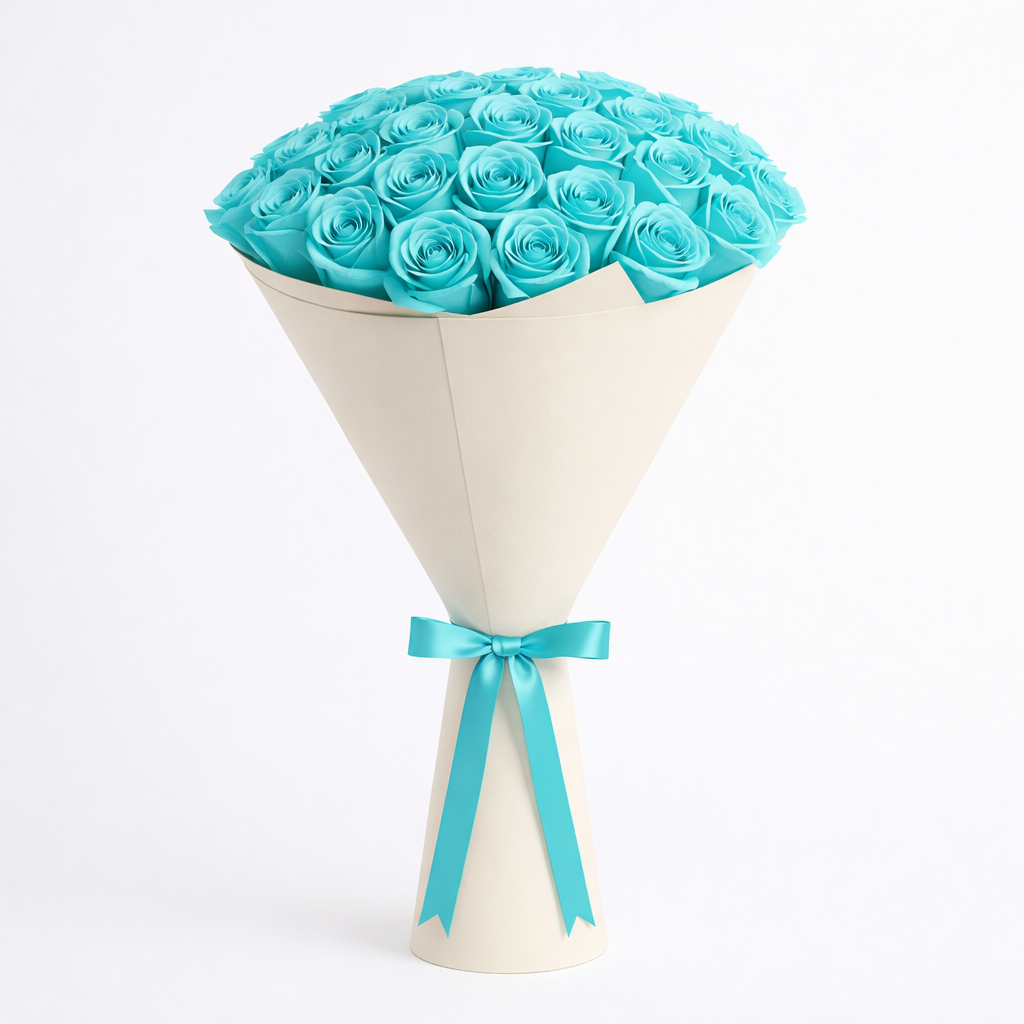 Tiffany Blue Rose Bouquet