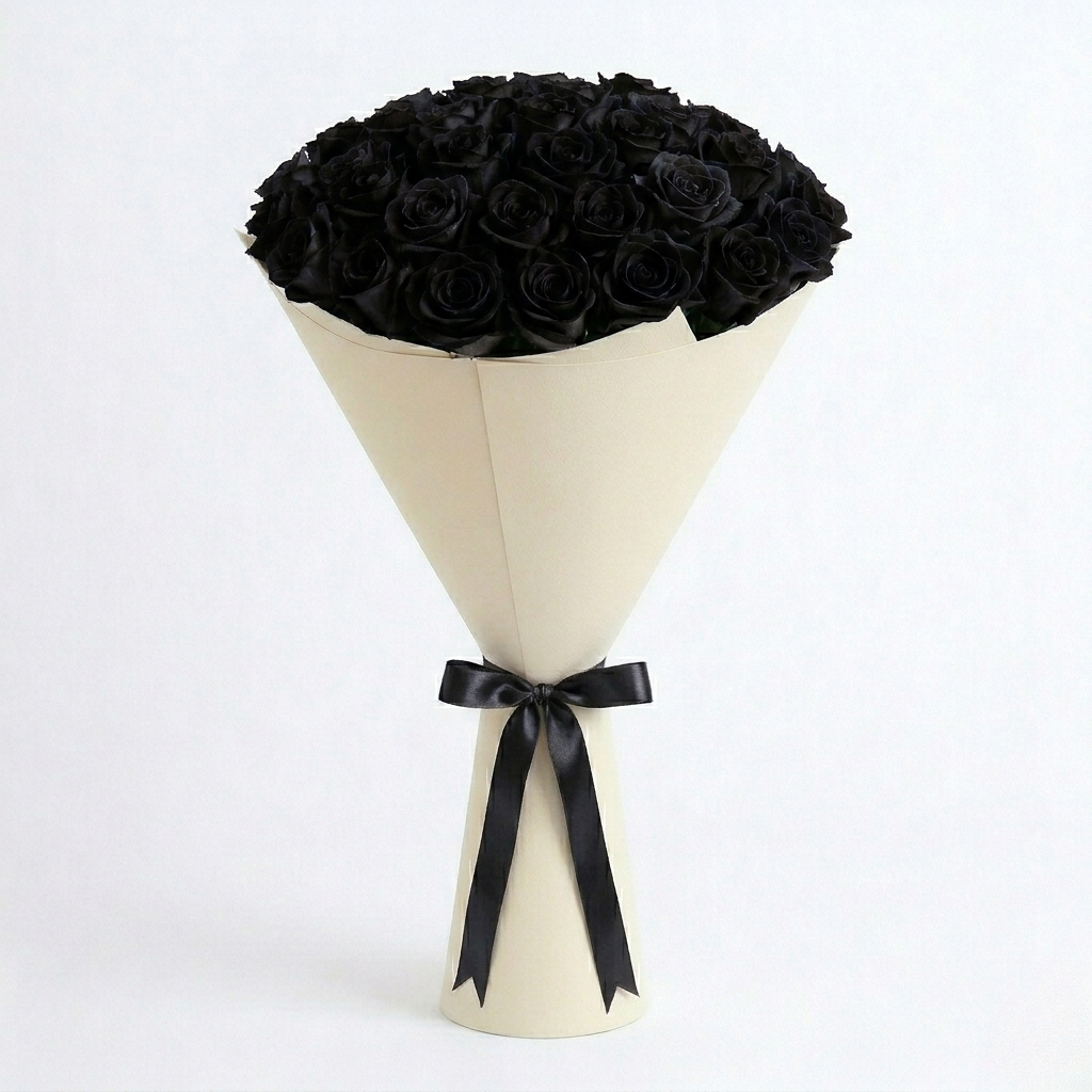 Black Rose Bouquet